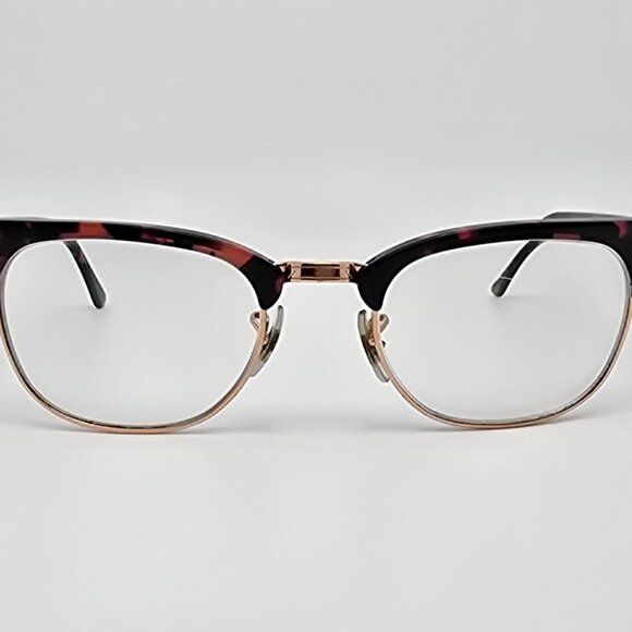 Ray-Ban RB5154 8118 Clubmaster Pink Havana Rose Gold Eyeglasses Frame 51-21-145 - Picture 2 of 12